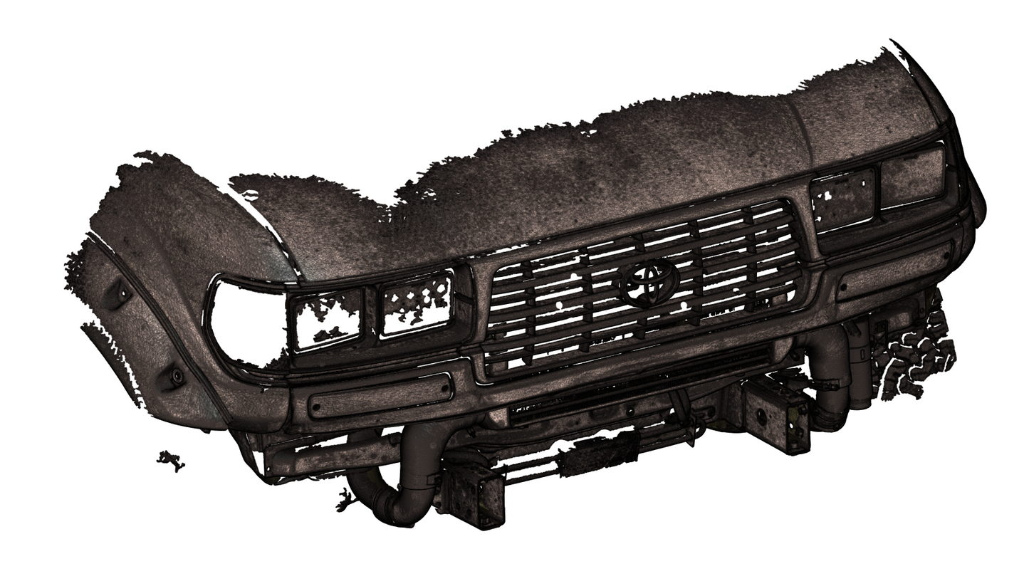 1996 80 SERIES LANDCRUISER FRONT 3D SCAN