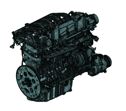 BMW M57N2 Engine 3D Scan