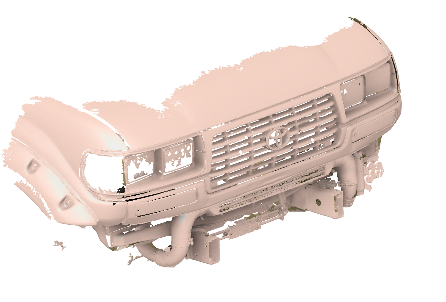 1996 80 SERIES LANDCRUISER FRONT 3D SCAN
