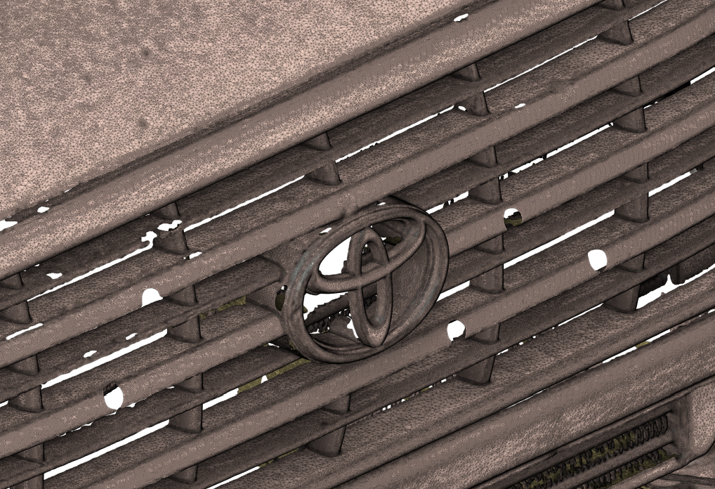 1996 80 SERIES LANDCRUISER FRONT 3D SCAN